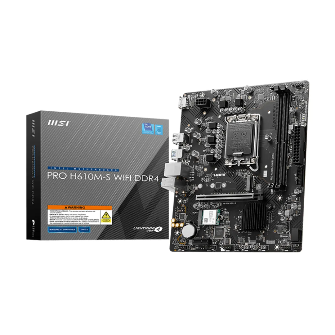 مادربرد ام اس آی MSI Pro H610M-S Wifi DDR4