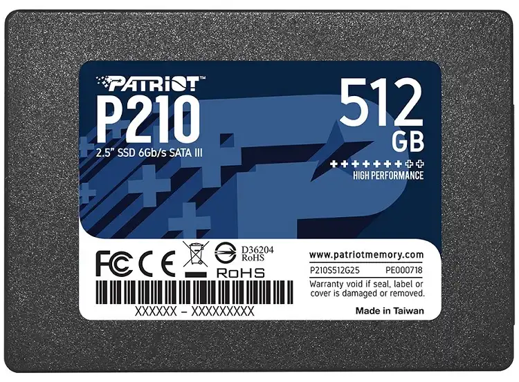 حافظه SSD SATA اینترنال پاتریوت Patriot P210 512GB 1 مشاهده ، بررسی و خرید حافظه SSD اینترنال پاتریوت مدل P210 ظرفیت 512 گیگابایت