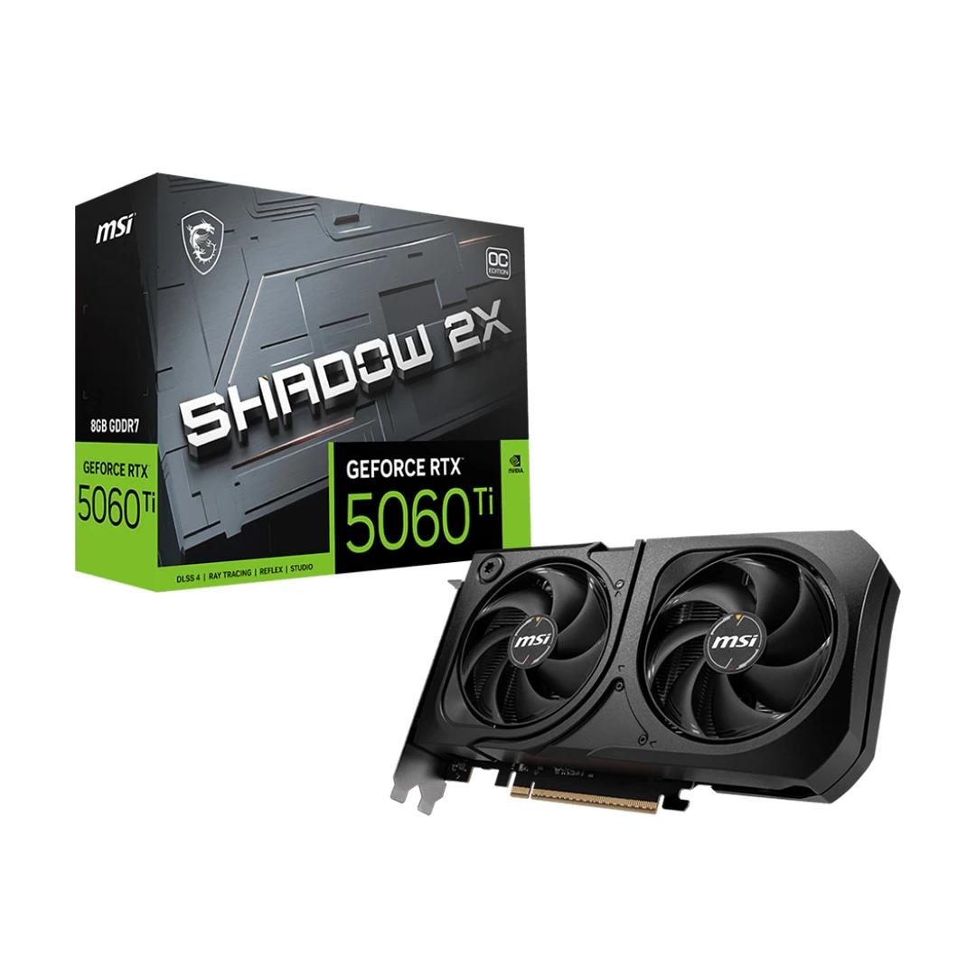 کارت گرافیک ام اس آی MSI Geforce RTX 5060 Ti Shadow 2X OC Plus 8GB