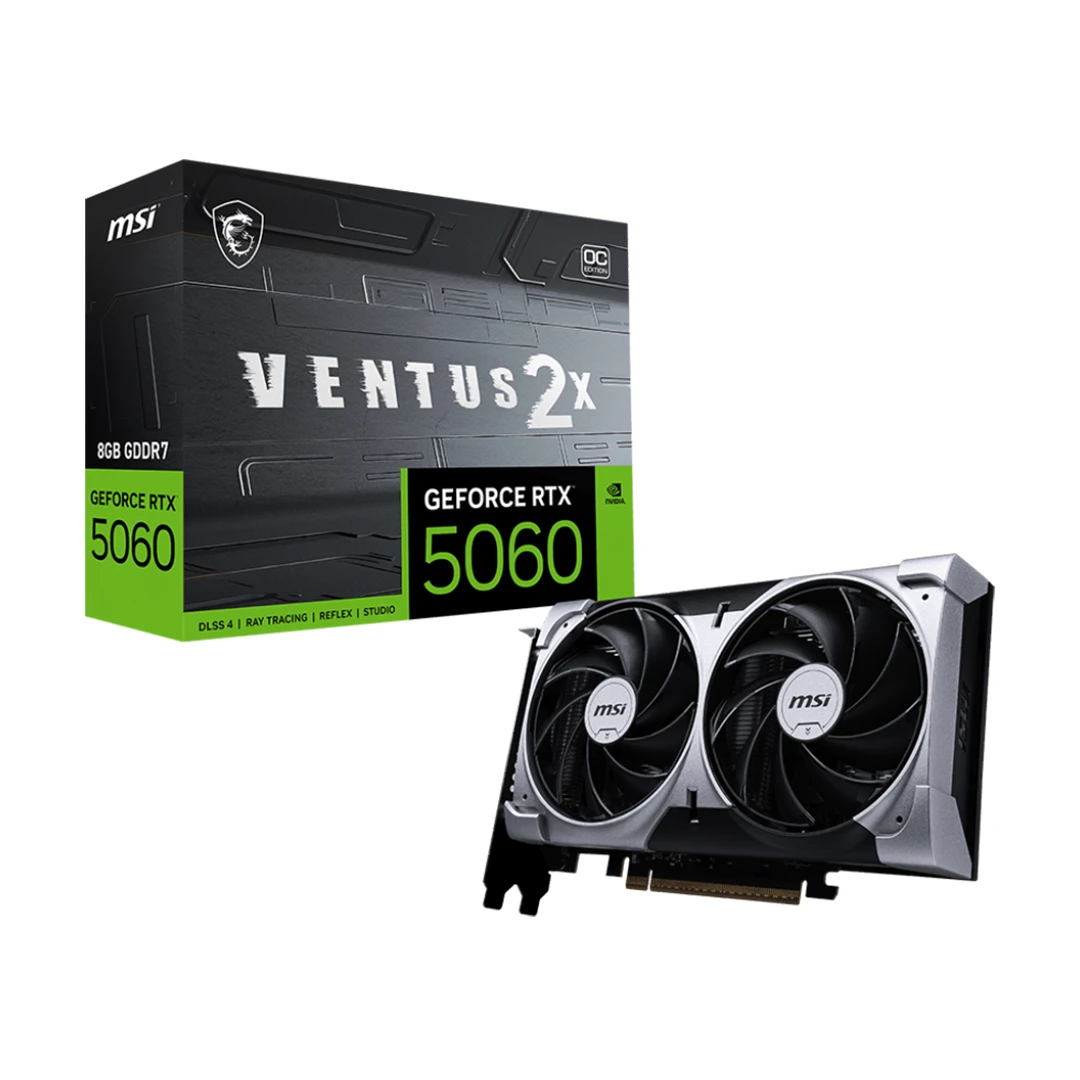 کارت گرافیک ام اس آی MSI Geforce RTX 5060 Ventus 2X OC 8GB
