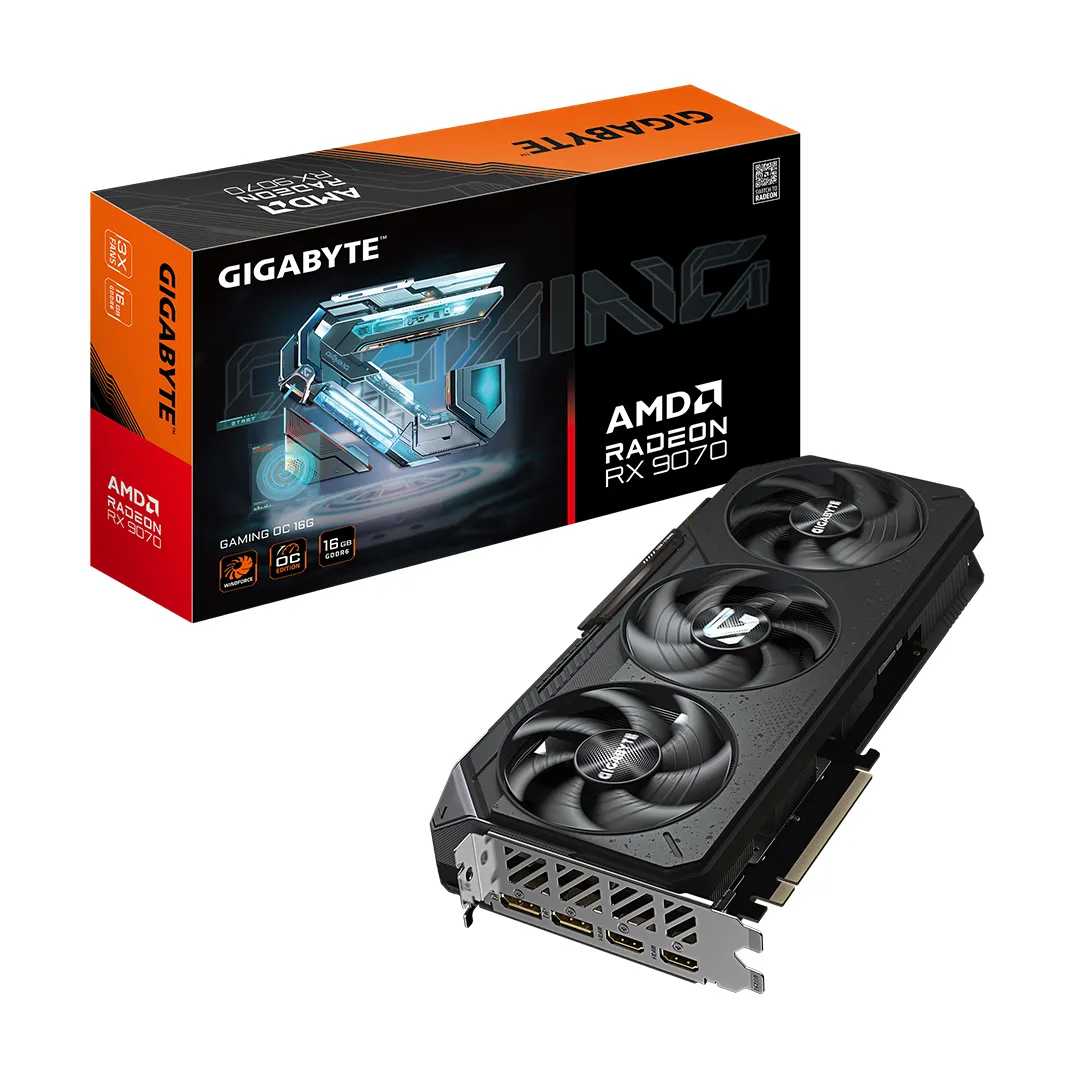 کارت گرافیک گیگابایت Gigabyte Radeon RX 9070 Gaming OC 16GB